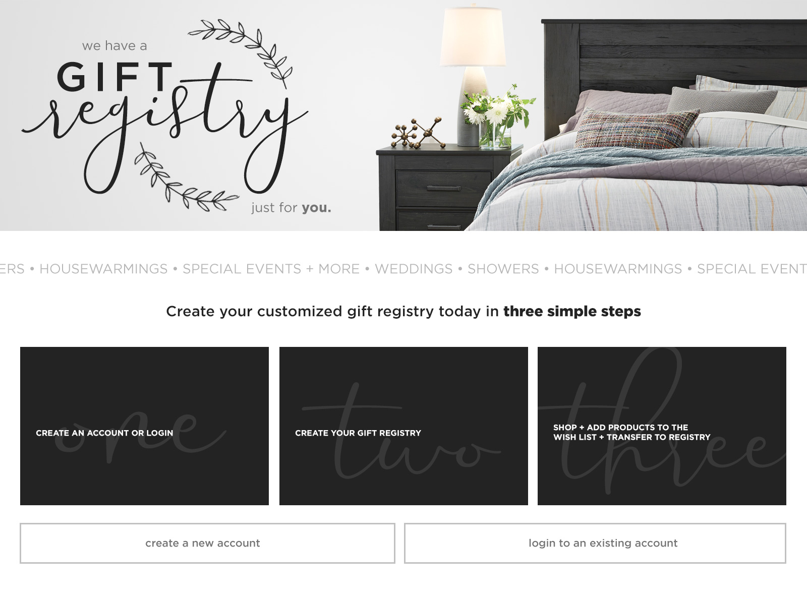 Wedding Gift Registry at Ivan Smith Furniture